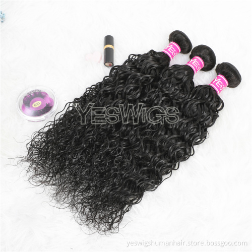 High Quality Asian Human Hair Bundles 95-100 Gram Per Bundle Water Wave Hair Extensions Double Weft Water Curly Asian Hair